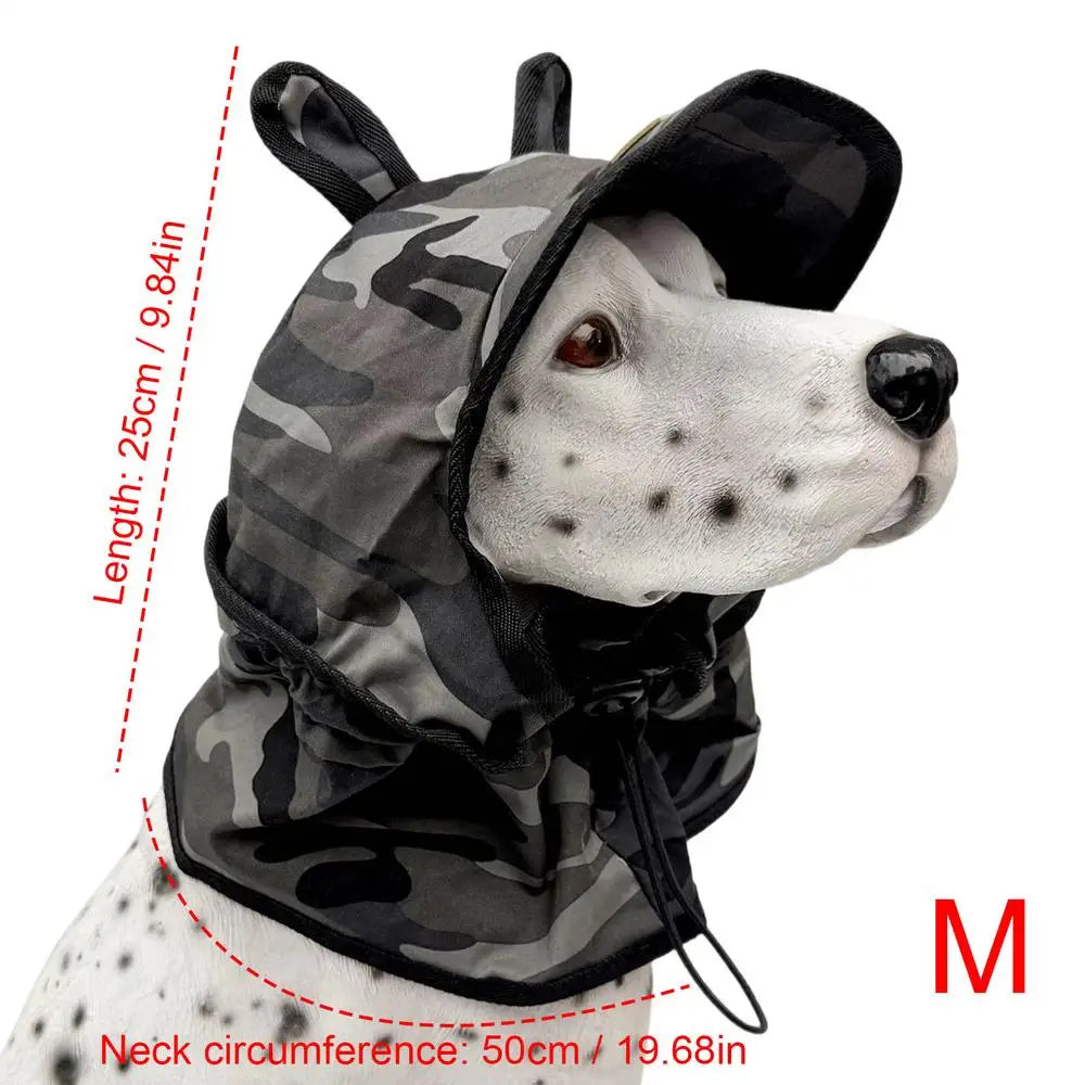 Dog Sun Hat Adjustable Drawstring Sunscreen Headwear with Wide Brim Dog Bucket Hat Sun Protection Bucket Pet Supplies Oasis Select M