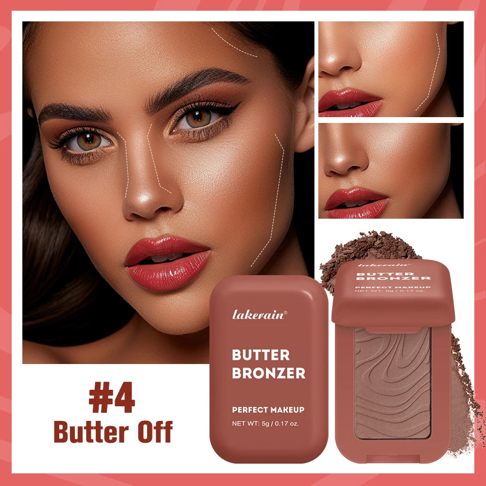 Single Color Butter Blush Matte Natural Cheek Tint Waterproof Face Contouring Cosmetics Blush Powder Face Soft Female Makeup Oasis Select