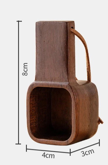 Solid Wood Coffee Spoon Japanese Walnut Long Handled Short Handled Coffee Spoon Oasis Select short handle