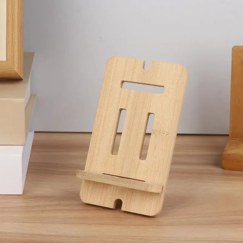 1pcs Wooden Desktop Phone Holder Desktop Lazy Mobile Phone Stand Tablet Stand Universal Multi-Functional Wooden Stand Oasis Select