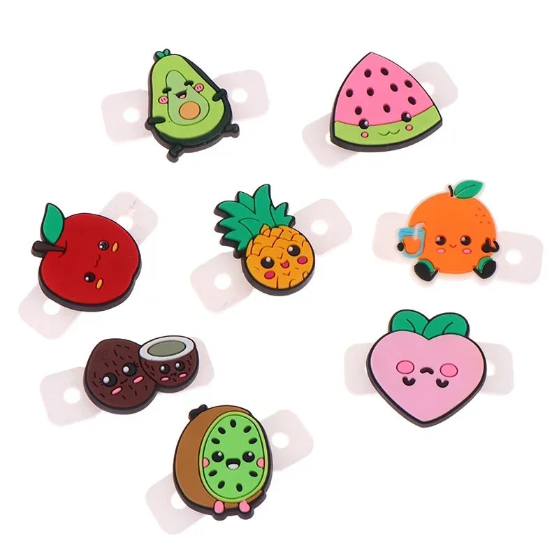 4/6/8Pc/Lot Tennis Vibration Dampeners Cartoon Fruit Shape Tennis Racket Anti Vibration Tennis Racquet Damper Tennis Accessories Oasis Select