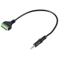 3.5mm Screw Terminal Adapter Speaker Cable 4-Core Stereo TRRS Male Hole to AV 4 Screw Terminal Balun Connector Cable Oasis Select Default Title