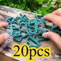 20ps Plant Fixed Clips Reusable Garden Greenhouse Bracket Garden Plants Vine Climbing Clamp Flower Tomato Support Fastener Oasis Select 20pcs