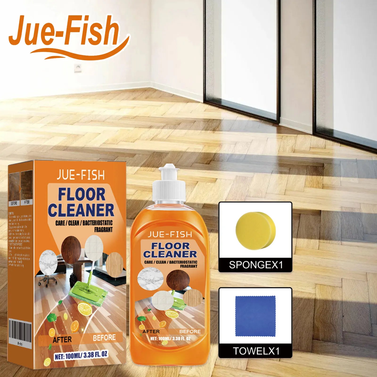 Floor Cleaner Remove Dirt Stains Quick Drying Polishing Brighten Floor Detergent for Wooden Floor Ceramic Tile Cleaning Solution Oasis Select