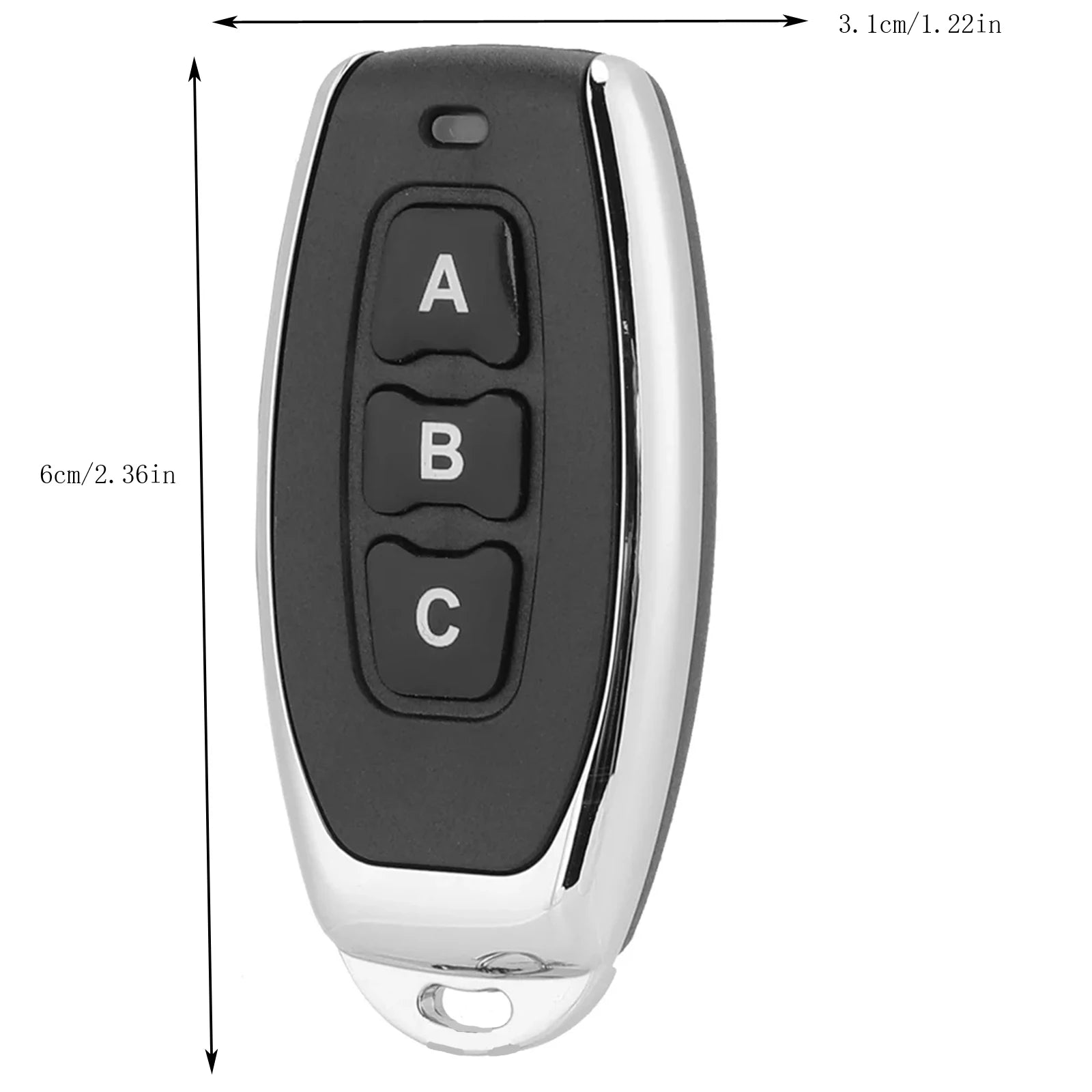 433MHz EV1527 3-Button RF Remote – Gate & Garage Door Control RF Remote Control Oasis Select
