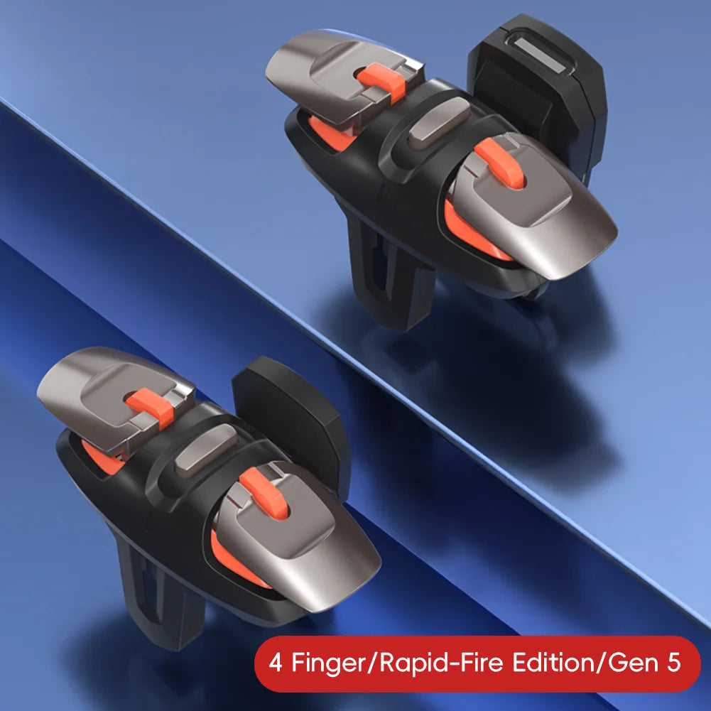 Mobile Gaming Triggers 4/6 Finger Rapid-Fire Grips – iOS & Android
