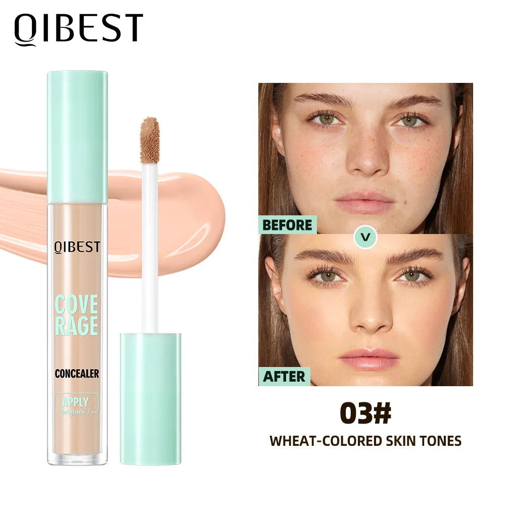 QIBEST Liquid Concealer Foundation – Matte, Full Coverage, Waterproof