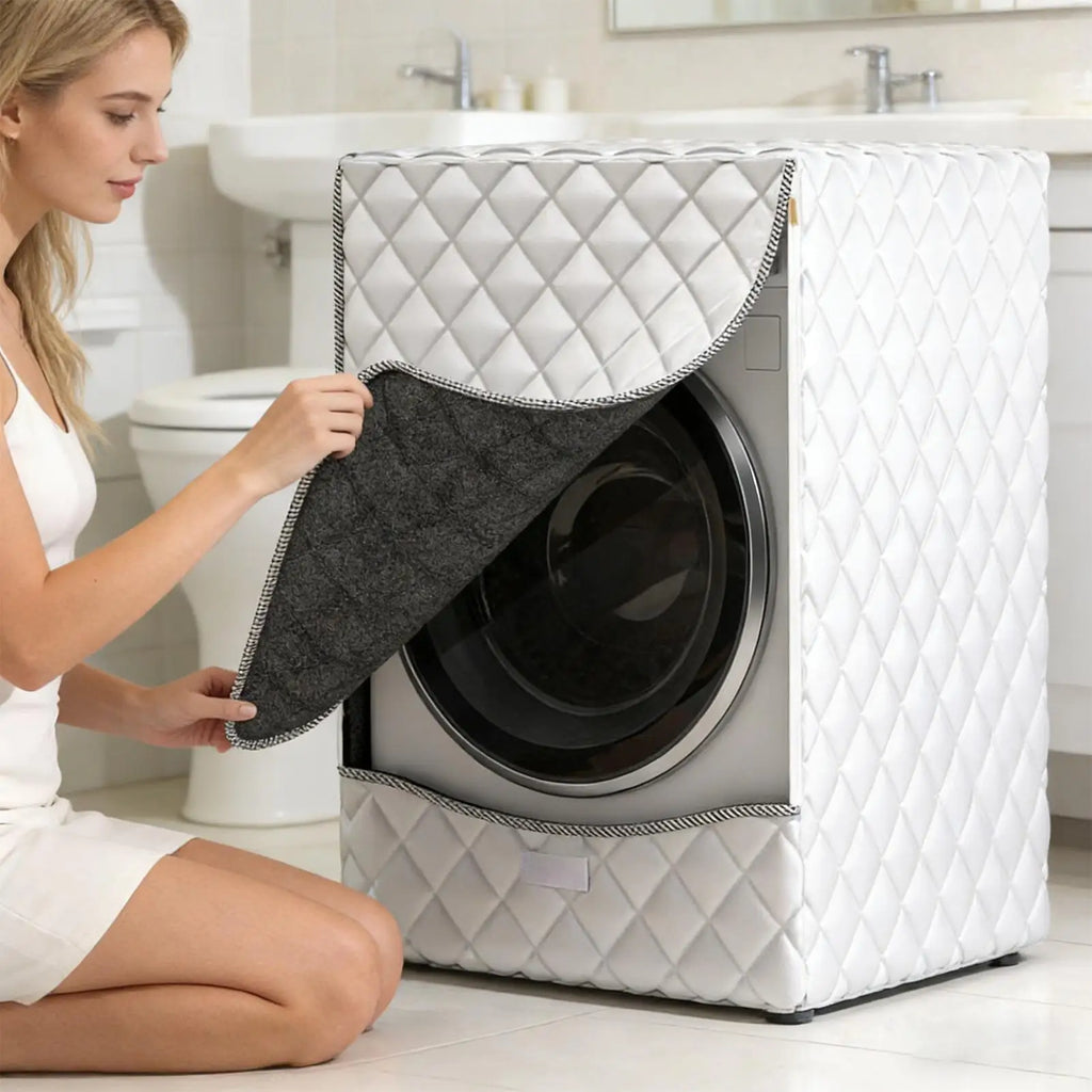 Washing Machine Cover Dustproof Protector with Zipper Washing Machine Cover for Top Load for Top Load Appliances Home Outdoor Oasis Select
