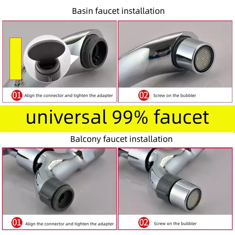 Faucet Adapter ABS Thread Connector Water Tap Joints Water Purifier Bubbler Nozzle Converter for Bathroom Kitchen Accessories Oasis Select