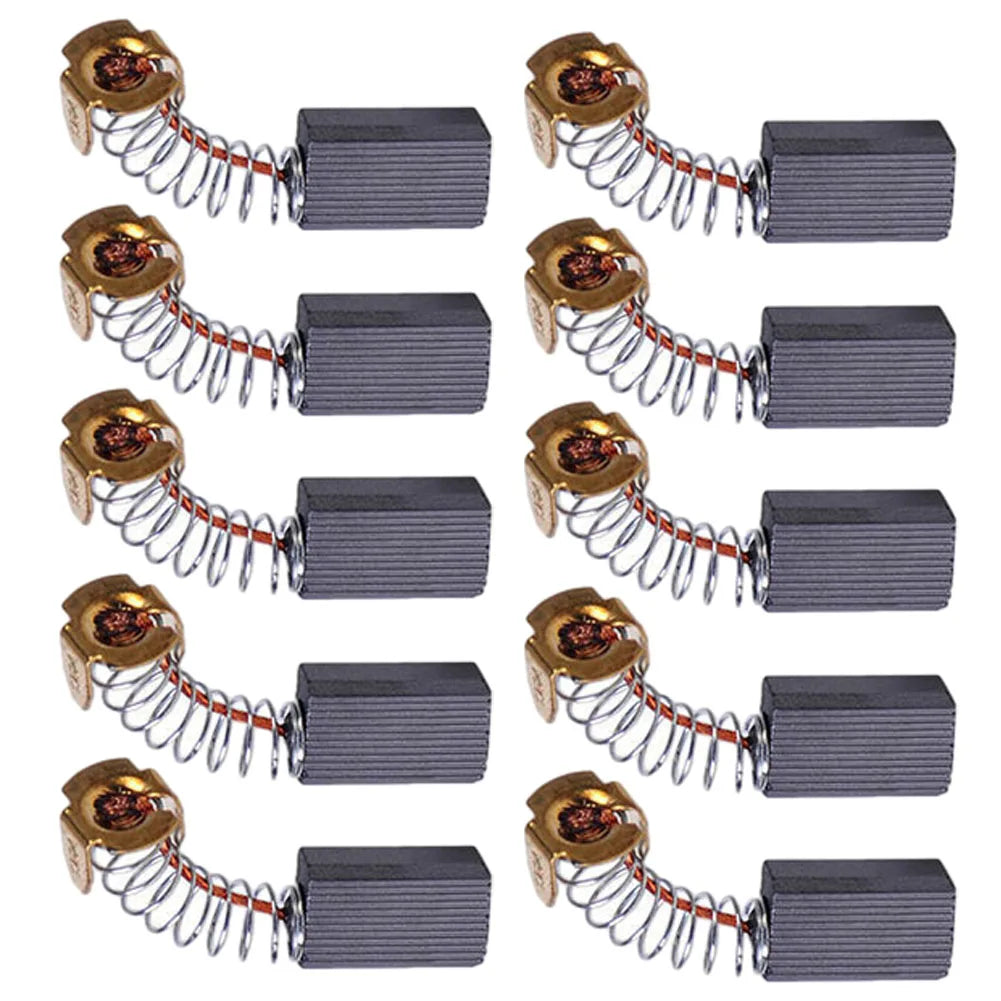 10pcs Carbon Brushes For CB104 CB106 CB116 Planer 6X10X15mm For Circular Saws Chop Saws Angle Grinder Oasis Select