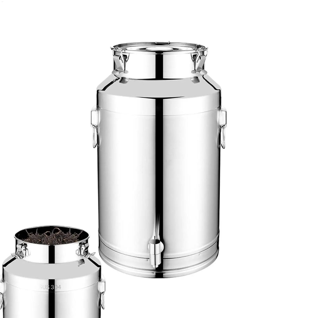 Grease Container for Kitchen 5L/9L/14L Stainless Steel Airtight Kitchen Utensils with Lid Airtight Storage Container for Beer Oasis Select