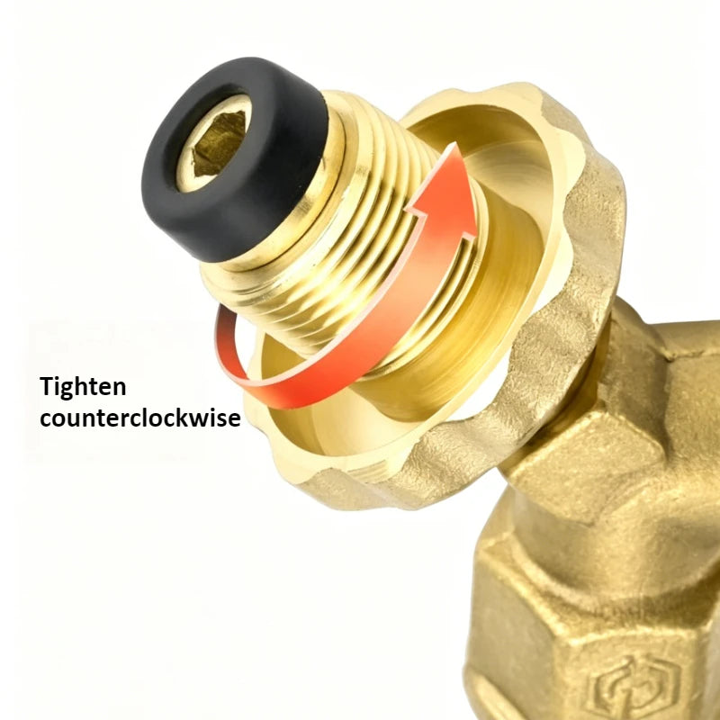 Brass Y Valve Connectors Garden Hose Hose Splitter with Solid Handle Brass Water Garden Hose Adapter 2 Way Oasis Select