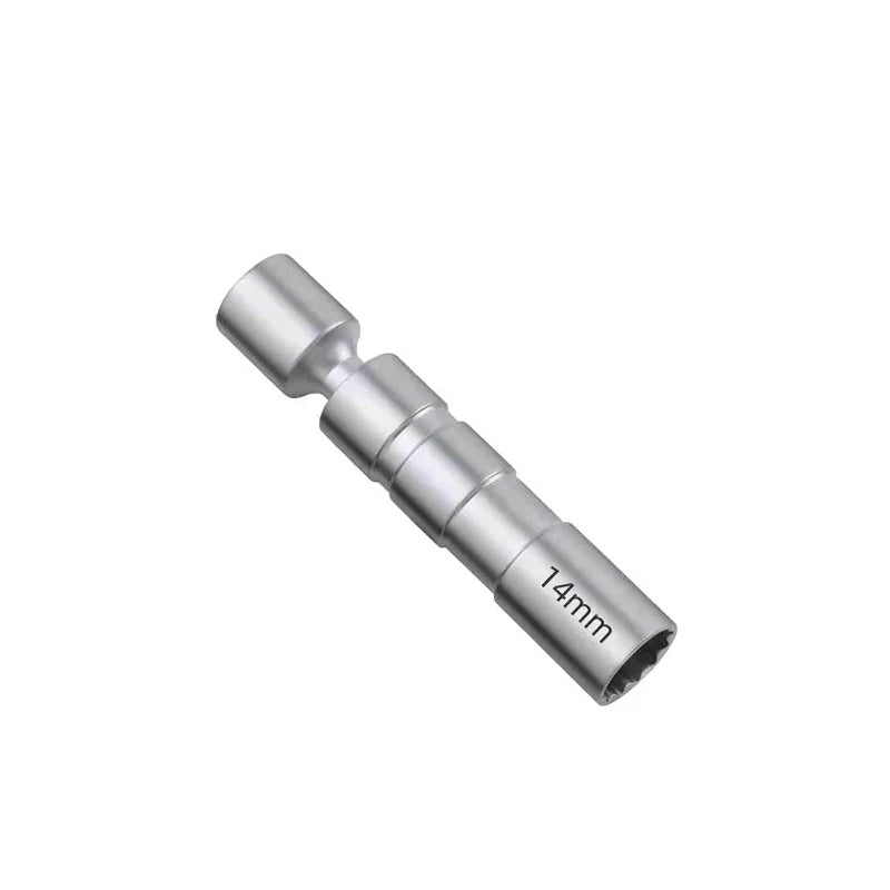For BMW Mercedes Benz Spark Plug Sleeve Wrench Socket Magnetic 12-Point Angle Thin Wall Spark Plug Car Removal Tools 14mm 16mm Oasis Select 14mm