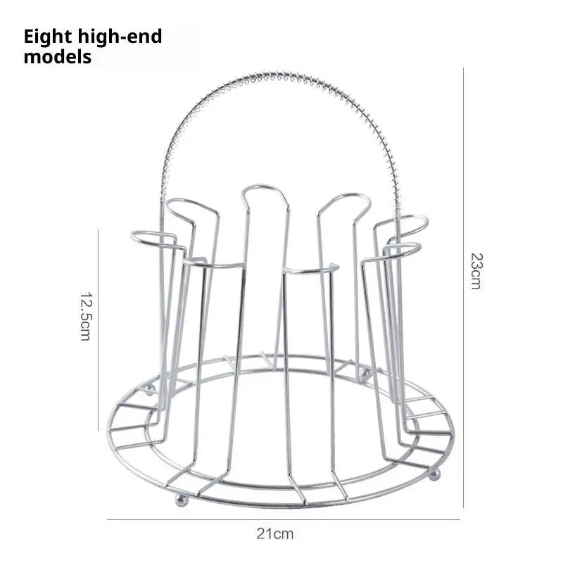 Hanging Cup Rack – Dustproof Tea & Glass Cup Drainer Storage