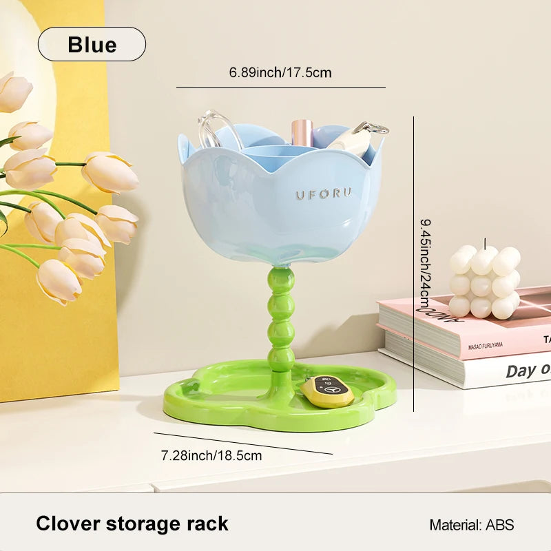 Storage rack, floral design, hallway shelving unit, creative home décor, living room aesthetics, decorative coffee table, Oasis Select Blue