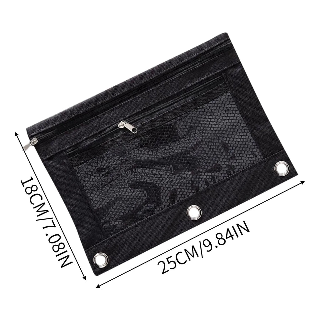 Colorful Double Layer canvas Cloth Zipper Paper File Folder Book Pencil Pen Case Bag File Document Bags Oasis Select