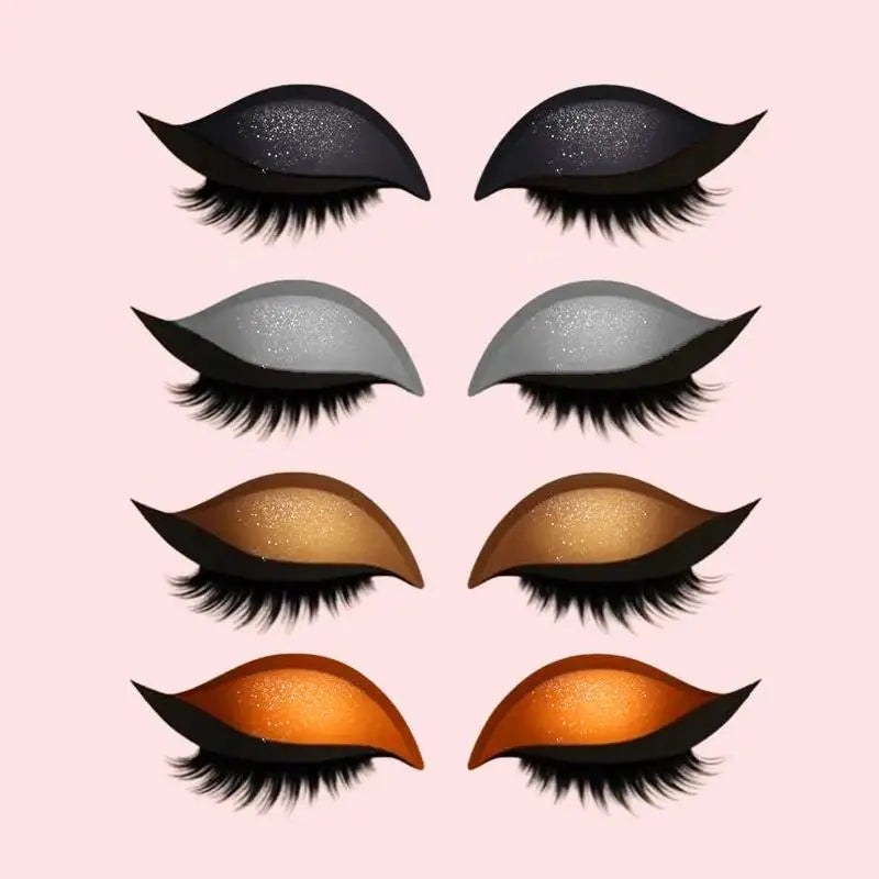 1Pair Lazy Eye Shadow Eyelash Patch Comfortable And Fit Design Eyeshadow Eyelashes Long-lasting Waterproof Sweat-proof Makeup Oasis Select