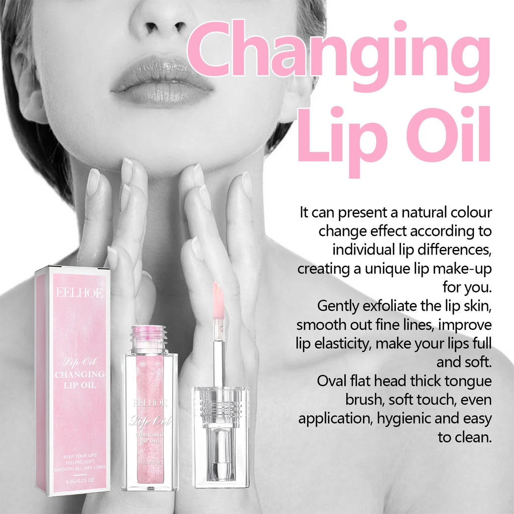 Color Changing Lip Oil Fades ＆ Smoothes Fine Lines On The Lips Moisturizes ＆ Prevents Dryness ＆ Cracking Color Changing Lip Care Oasis Select
