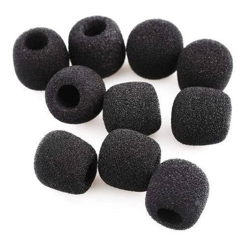 10-Pack Foam Mic Windscreen Covers for Headset & Meeting Mics Mic Windscreen Cover Oasis Select