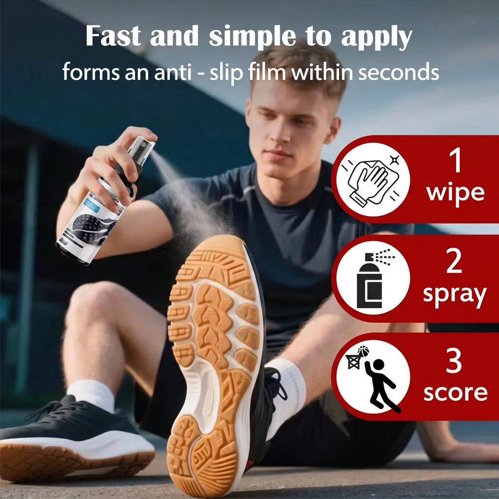 Shoe Grip Spray 50ml Anti-Slip Traction Enhancer Non-Slip Sole Liquid Athletic Footwear Fits Basketball Volleyball Tennis Sports Oasis Select