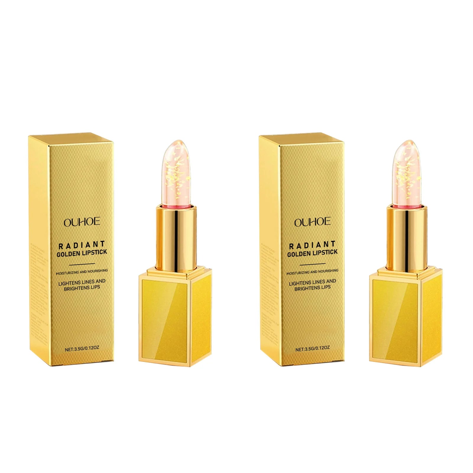 Gold Foil Moisturizing Lip Balm – Anti-Crack & Long-Lasting Moisturizing Lip Balm Oasis Select 2Pcs