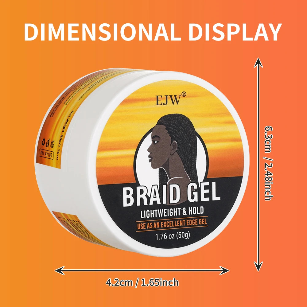 EJW Hair Braid Gel & Styling Wax – Edge Control & Curl Define Hair Styling Gel Oasis Select