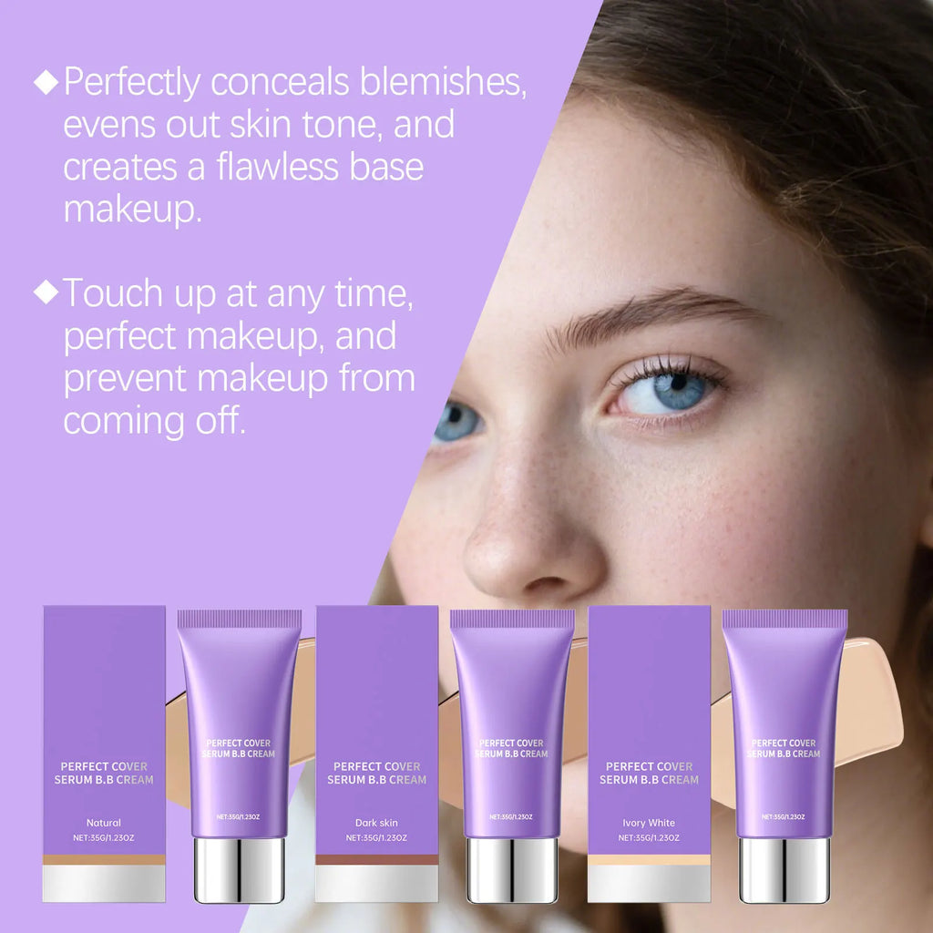 Perfect Cover BB Cream Cover Blemish Dark Circles Even Skin Tone Hydrate Lasting Natural Finish Beauty Hyaluronic Acid Concealer Oasis Select