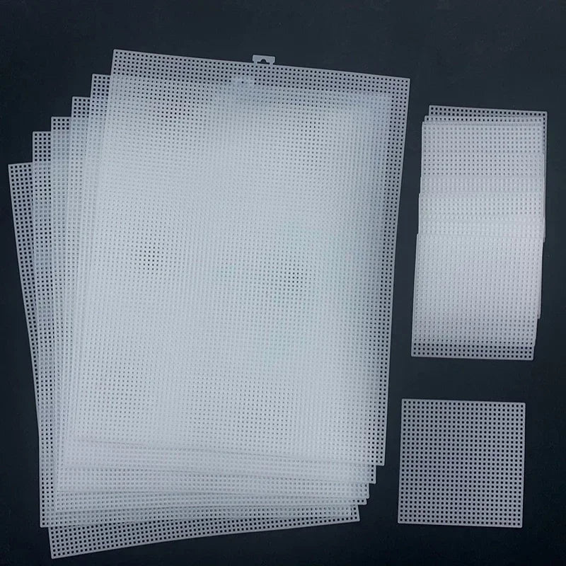 Plastic Sheets 1 Count Plastic Mesh Fabric Plastic Cross Stitch Canvas Eye Mesh For Embroidery DIY Handicraft Knit Oasis Select