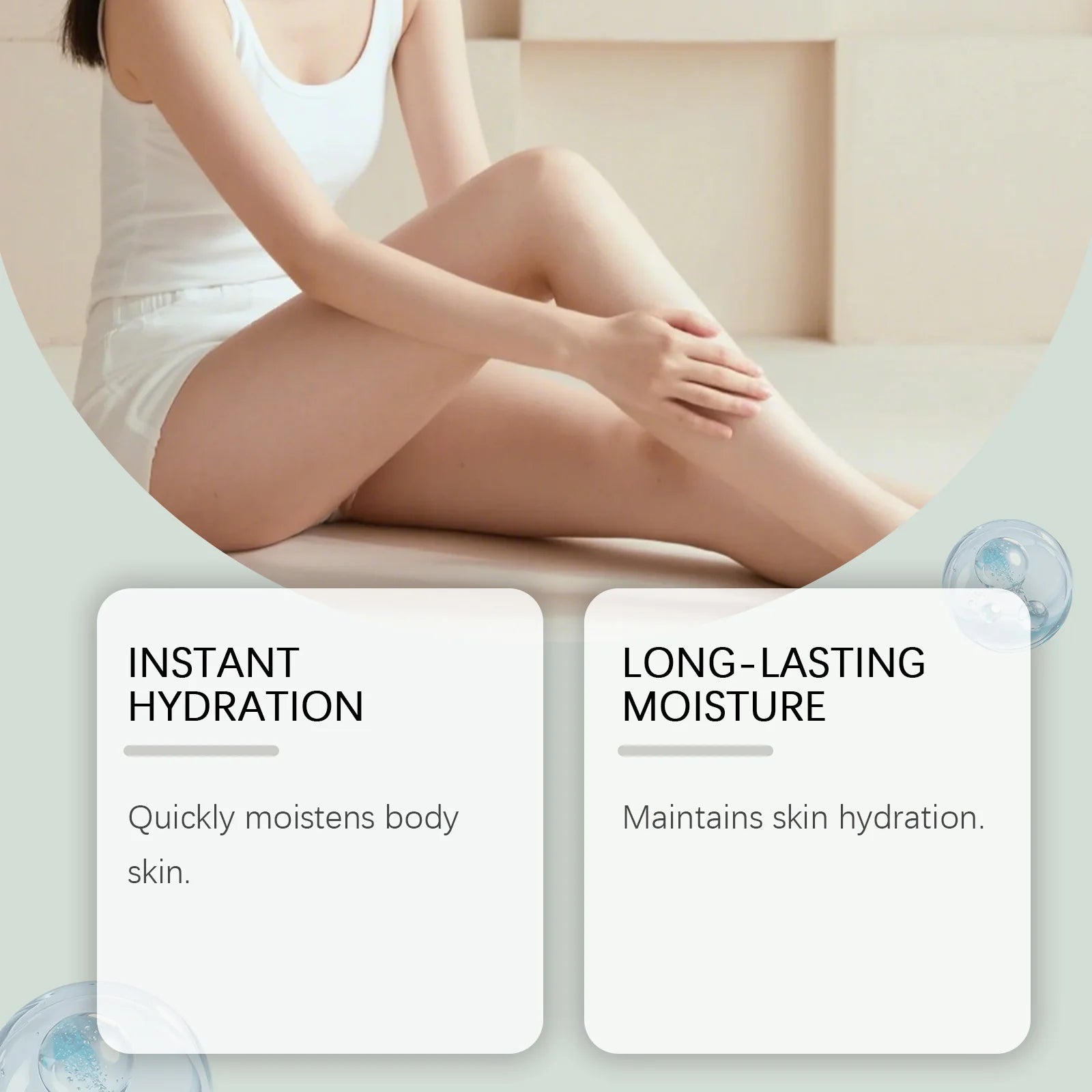 Hyaluronic Acid Body Serum Deep Hydrating Body Lotion for Smoother Plumper Looking Skin Lightweight Fast-Absorbing Body Care Oasis Select