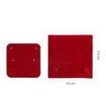 1pcs Jewellery Pouch Packaging Bag Soft Velvet Snap Button Gifts Packing Bag For Storing Rings Bracelets Necklace Accessories Oasis Select Red
