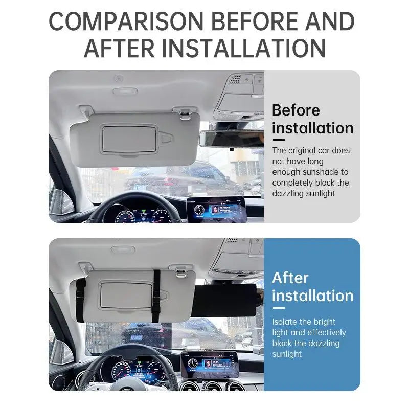 Car Sun Visor Extender Anti-glare Sun Blocker Car Window Sunshade And UV Rays Blocker Universal For Cars Accessories Oasis Select