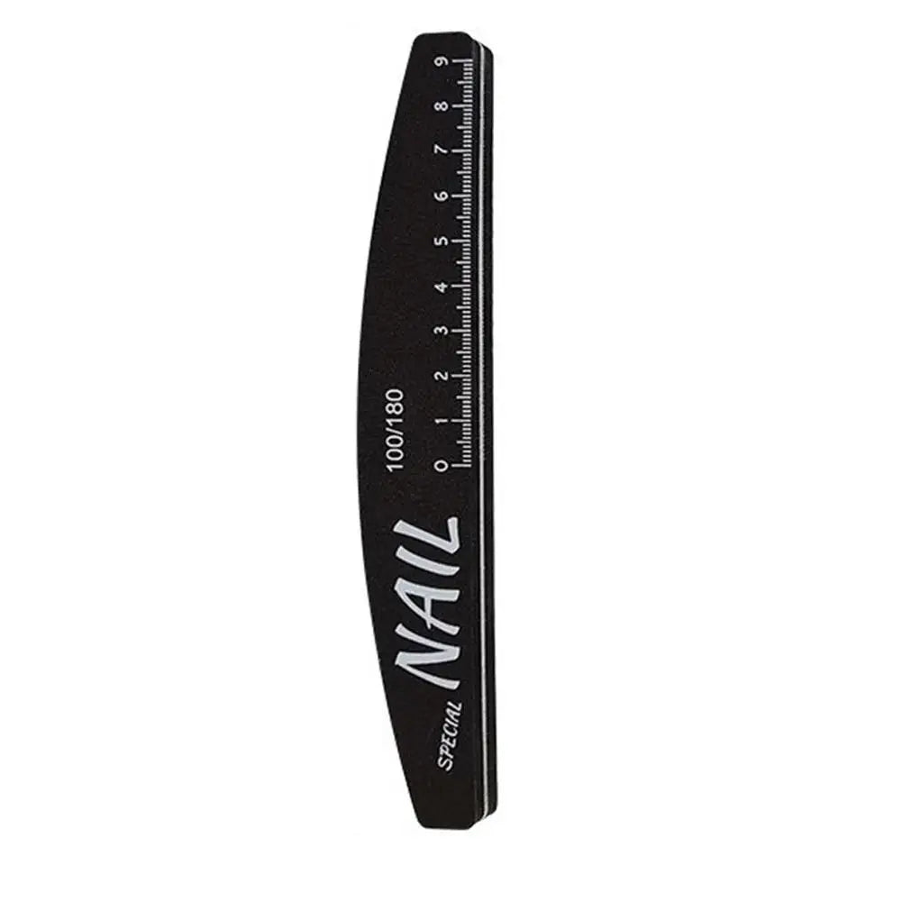 Double-Sided Nail Files 100/150/180/240 Grit with Scale Guide Nail File Oasis Select A 100-180