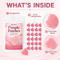Pink Hydrocolloid Pimple Patches Cute Cloud Shaped Acne Spot Stickers Ultra-Thin Blemish Cover for Daily Skincare Oasis Select 60pcs