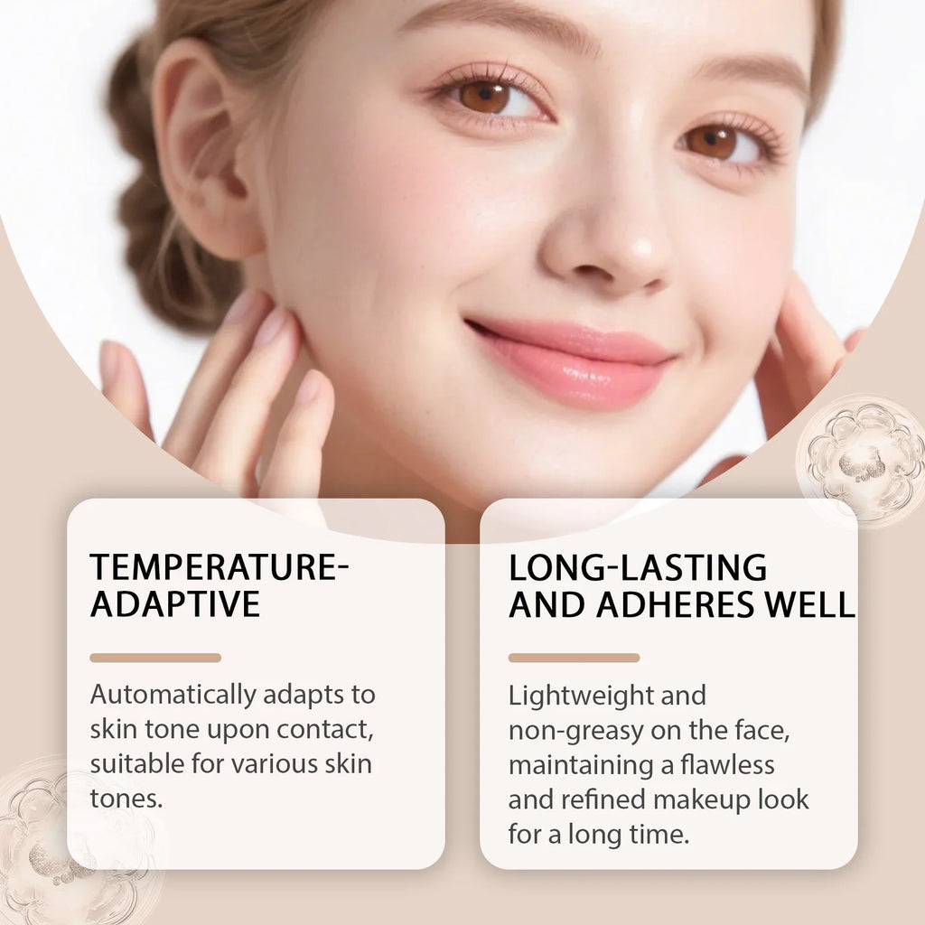 Natural Warm Tone Foundation – Sheer & Long-Lasting Finish