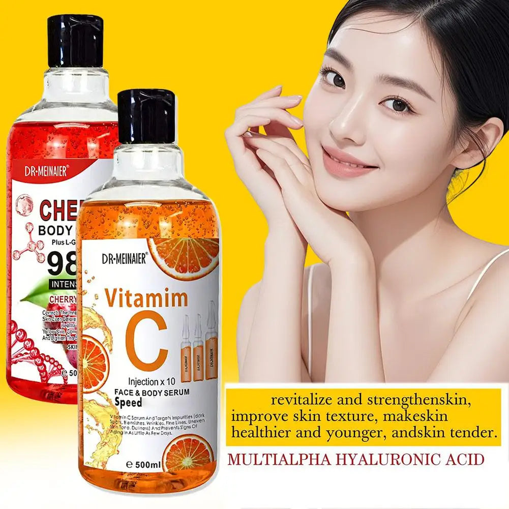 Vitamin C AHA Arbutin Cherry &Honey Turmeric Face Serum Spots Eraser Corrector Whitening Moisturizing Lightening Body Serum Oasis Select