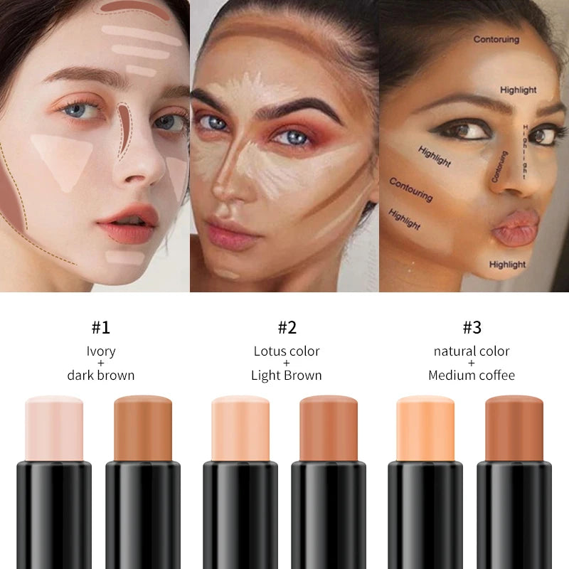 YANQINA 2-in-1 Contour & Highlight Stick | V-Face Sculpting