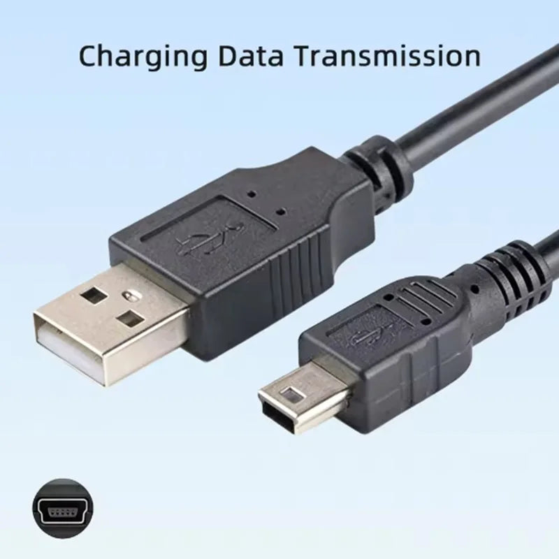 0.5m 1m ﻿ Mini USB cable USB 2.0 to USB Mini data cable charging cable Mini USB miniusb connector cable Cord for MP3 Mp4 Camera Oasis Select black 1m