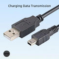 0.5m 1m ﻿ Mini USB cable USB 2.0 to USB Mini data cable charging cable Mini USB miniusb connector cable Cord for MP3 Mp4 Camera Oasis Select black 1m