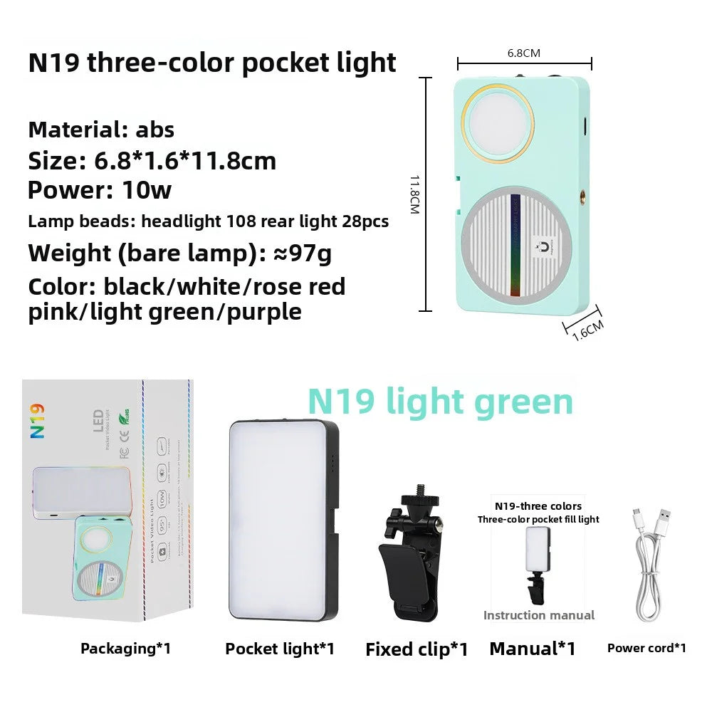 SHINEKNOT Magnetic LED Fill Light | Double-Sided Dimmable 10W