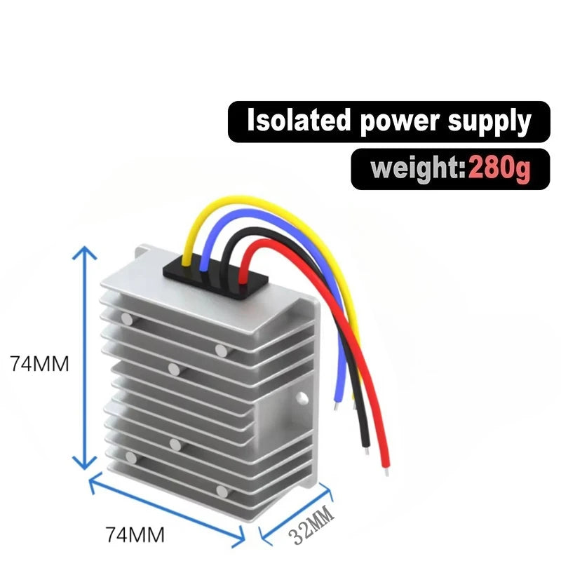 Voltage Regulator Transformer Module Isolated DC DC Converter 9-150V to 12V 1-10A 12V24V36V84V96V120Vto12V Buck Power Inverter Oasis Select 8A Silver Isolated 18-45V DC 12V DC