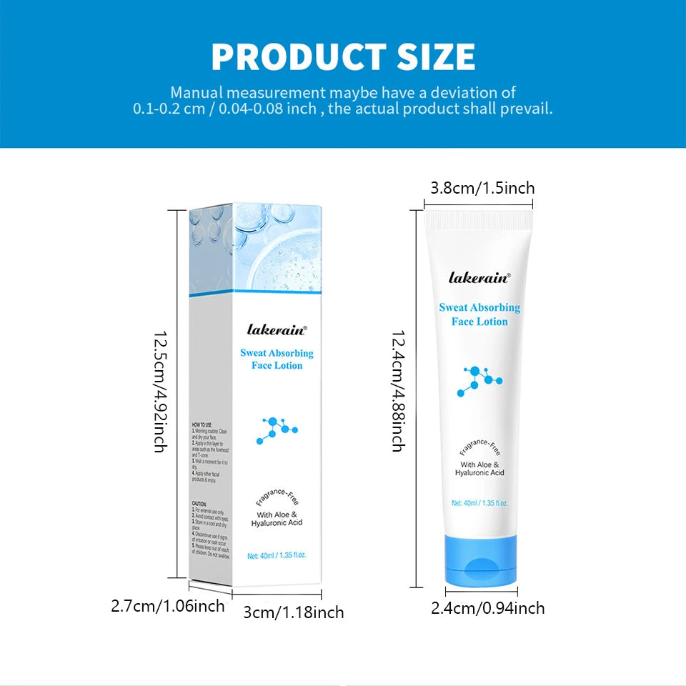 40mlOil Control Sweat Absorbing Primer Lotion, Refreshing Non-Greasy Natural Face Makeup Base Oasis Select