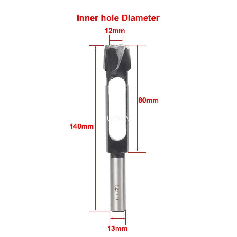 JUSTINLAU Straight And Round Wood Plug Hole Cutter Plug Cutting Drill Take Steel Knife Log Tenon Cork Woodworking Drilling Tools Oasis Select 12mm