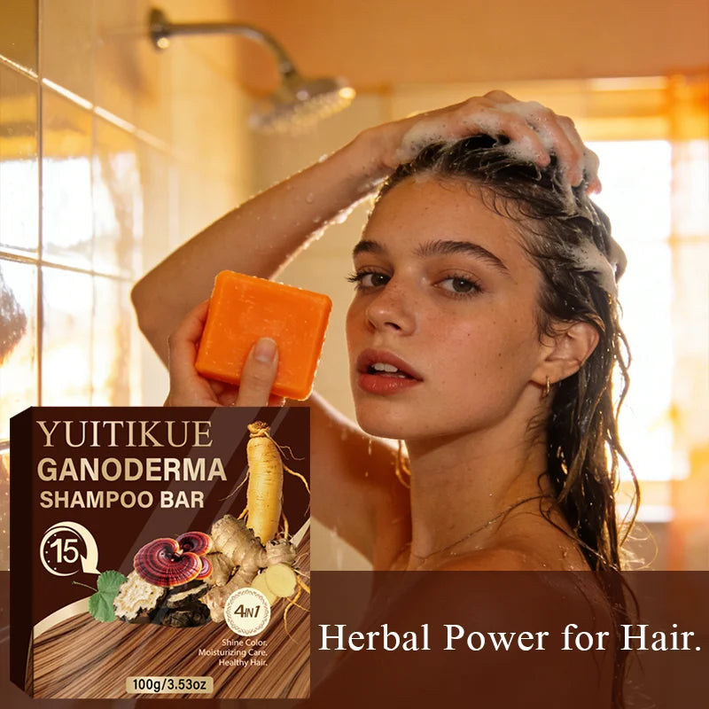 YUITIKUE Ganoderma Shampoo Bar – Scalp Nourish & Deep Clean