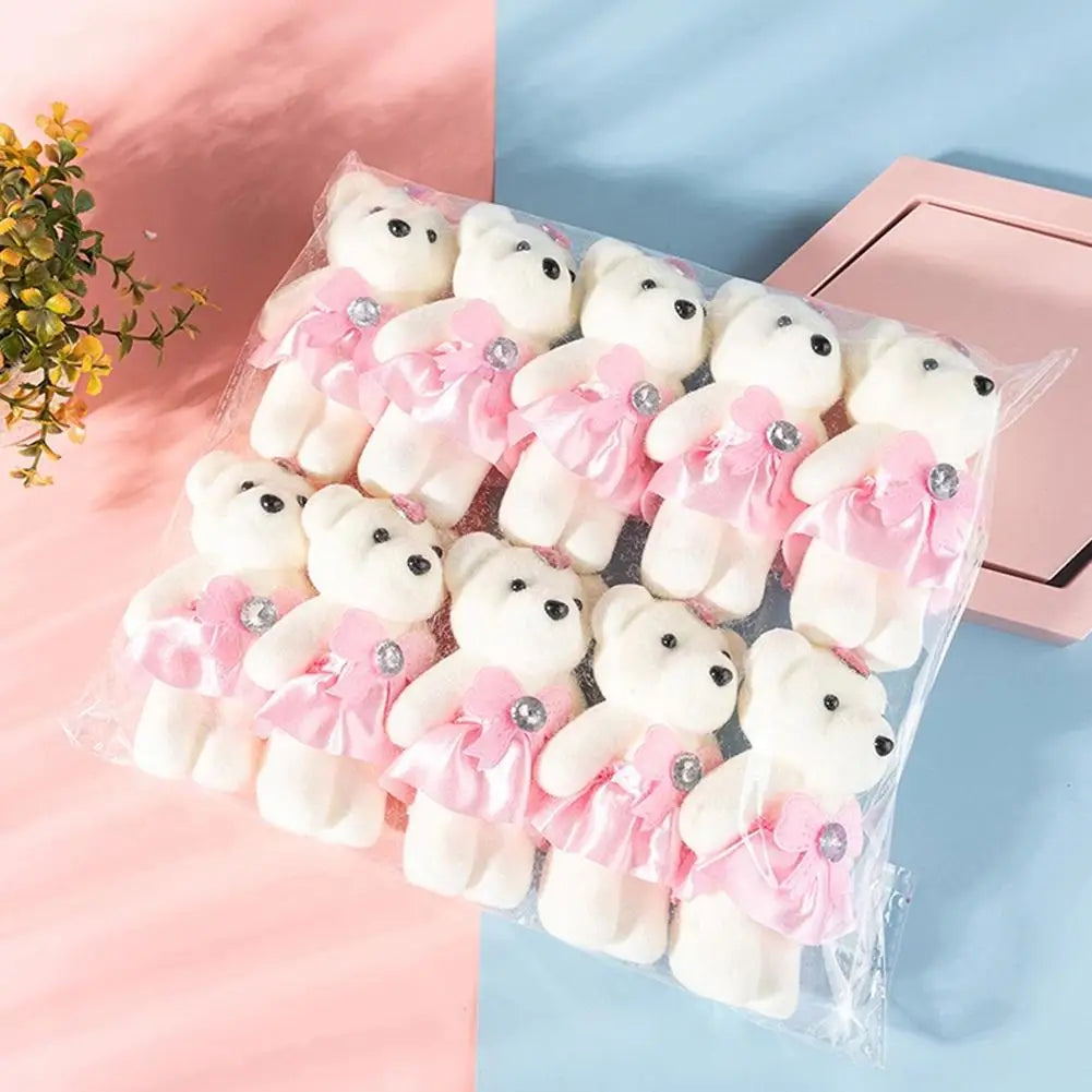 10pcs Mini Foam Teddy Bear Bouquet Dolls – DIY Floral Gift Bouquet Bear Dolls Oasis Select