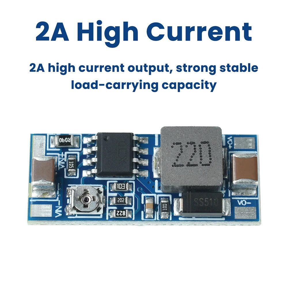 DC-DC Step-Down Module 8-100V Input to 5-20V Adjustable Output 2A High Current Small Size Power Supply Module Non-Isolation Oasis Select
