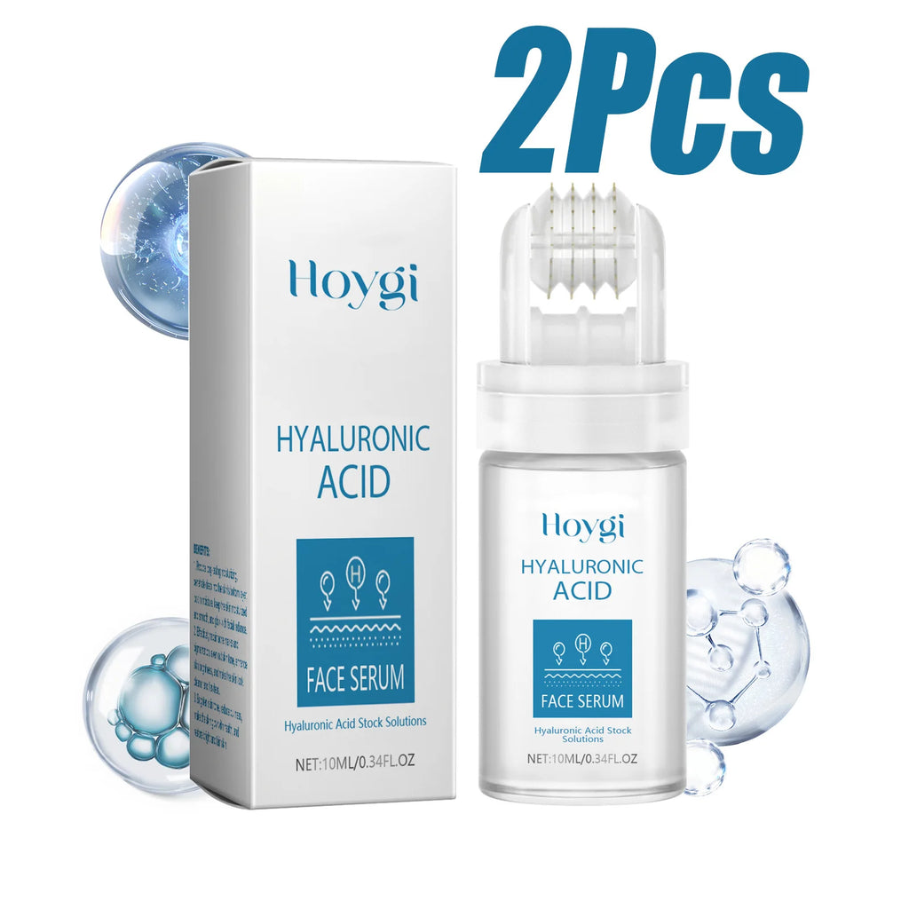 Hyaluronic Acid Microneedle Roller Serum – Brighten & Hydrate Microneedle Roller Serum Oasis Select 2 x 10ml Boxed