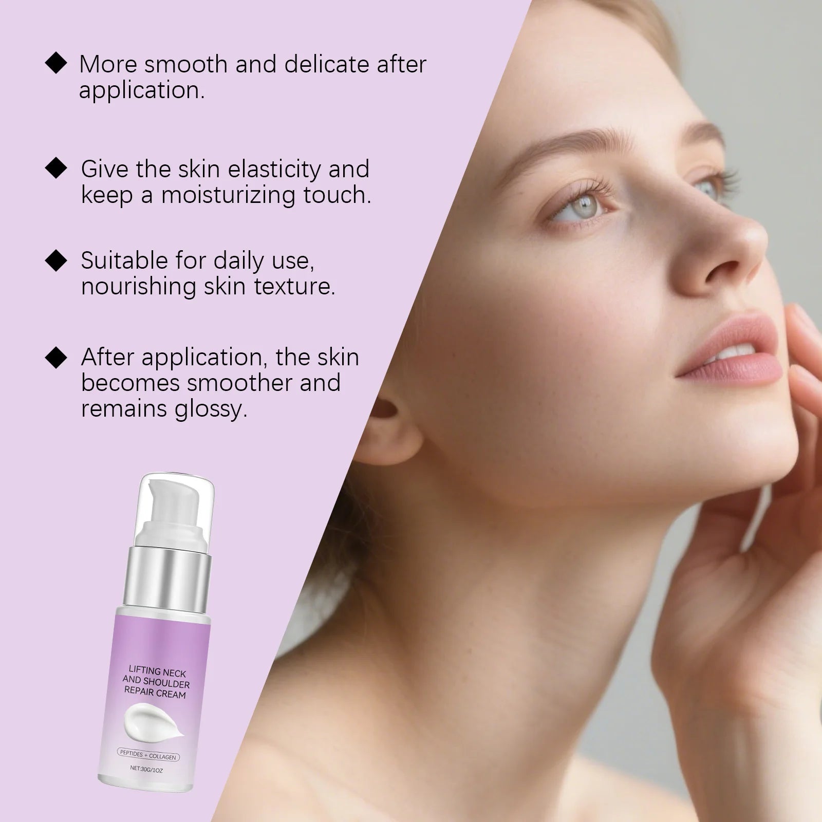 Moisturizing Neck Cream – Lightweight, Hydrating, Non-Greasy Neck Moisturizer Cream Oasis Select