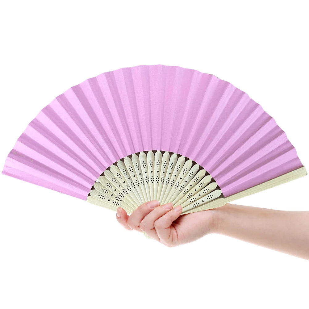 Blank Bamboo Folding Fan DIY Calligraphy Painting Wedding Party DIY Folding Fan Oasis Select