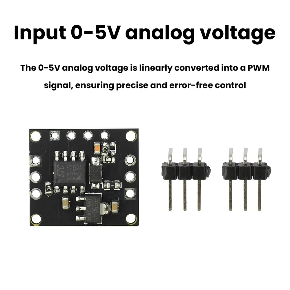 0-5V Analog Voltage To Servo Signal Module 50Hz PWM Signal Output Control ESC Servo Motor For Model Aircraft And Drones Oasis Select