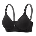 Traditional Style Women's Bra with Bamboo Charcoal Inner Cup Thin Molded Cup for Middle-Aged And Elderly Comfortable Underwear Oasis Select Black 36